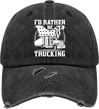 I'd Rather Be Trucking Sun hat Cool Cap for Her