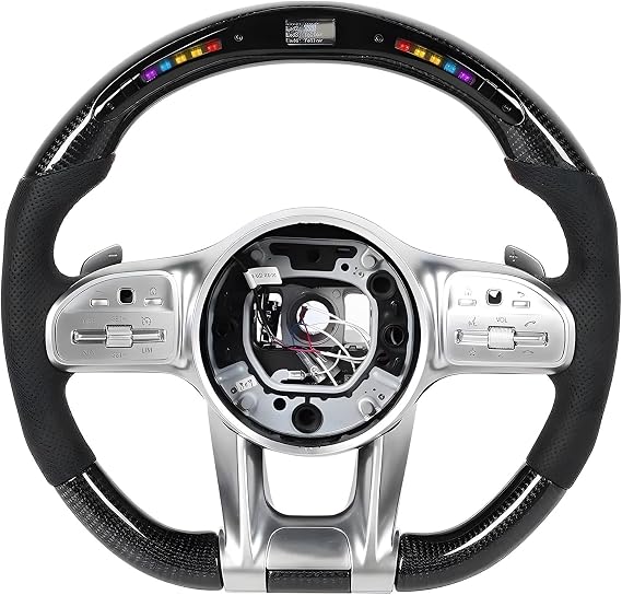 Car Steering Wheel Compatible With Benz C Class 2006-2010, Carbon Fiber Steering Wheel Car Accessories