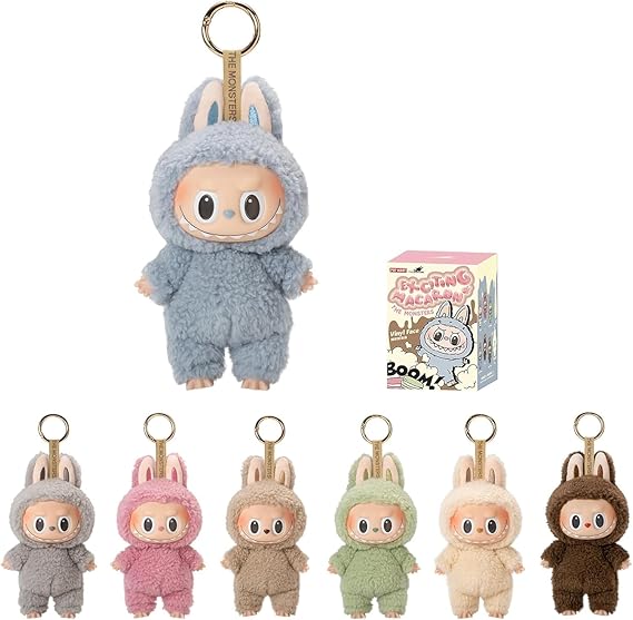 Pop Mart Labubu The Monsters Tasty Macarons Vinyl Plush Pendant Single Blind Box