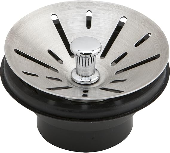 Elkay 3-1/2" Garbage Disposal Stopper/Strainer for use with Perfect Drain-Satin Finish