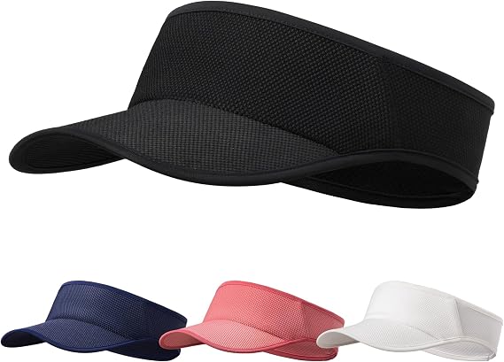 Sweat-Wicking Sports Sun Visor Women Men Adjustable for Tennis Golf Running