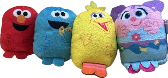 Just Play Sesame St.'s Mini 3"" Soft and Comfy Plushie Pals Cookie Monster Collect Them All!, 376038-10001-004-051023