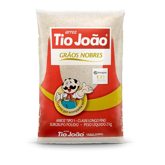 Arroz Tio Joao Rice Uncle John 100% Noble Grain - 2 kg