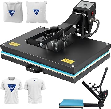 SmarketBuy Upgraded Heat Press 16x24 Inch, High Pressure Clamshell Heat Press Machine 1800W, Large Heat Press with Pull Out Lower Platen, Digital Control Heat Transfer Machine for T Shirts