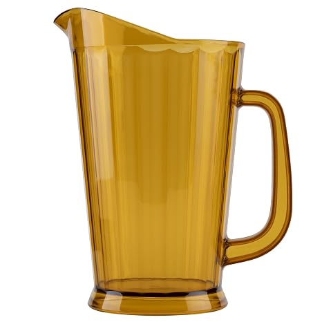 G.E.T. 60 oz Amber Plastic Pitcher (Set of 12)