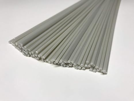 ABS Plastic Welding Rods-Natural (White)- 20 feet (20-Pack of 12-Inch, 1/8in or 3mm Dia)