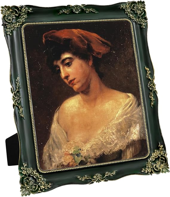 Green Picture Frame 8x10 Vintage Picture Frames Ornate Antique
