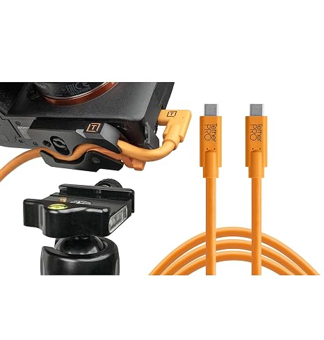 Tether Tools TetherGuard LeverLock Plate Bundle with TetherPro USB-C to USB-C Cable