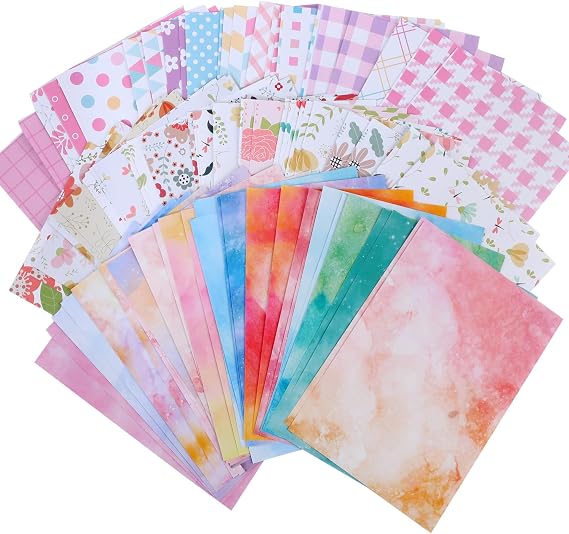 90 Sheets Decorative Stationery Paper, Craft Textured Writing Paper