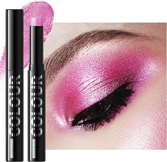Glitter Eyeshadow Stick,Holographic Metallic Iridescent Eye Shadow Pen