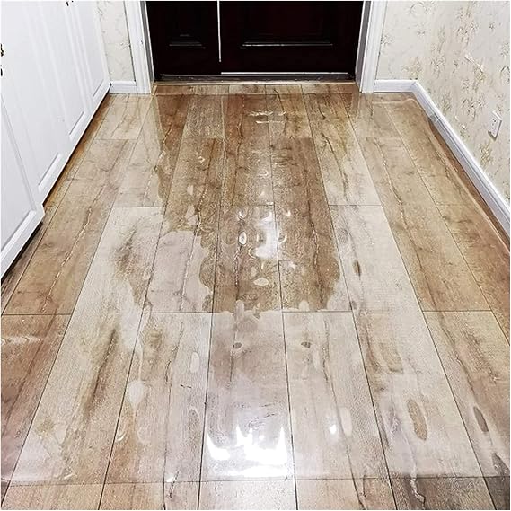 Runner Rug Heavy Duty Floor Protector Clear Plastic Runners Rugs for Entry, Heavy Duty Chair Mat for Hardwood Floors, Carpet Protector, Non-Slip Transparent Floor Protector Mat ( Size : 90cm x 500cm (