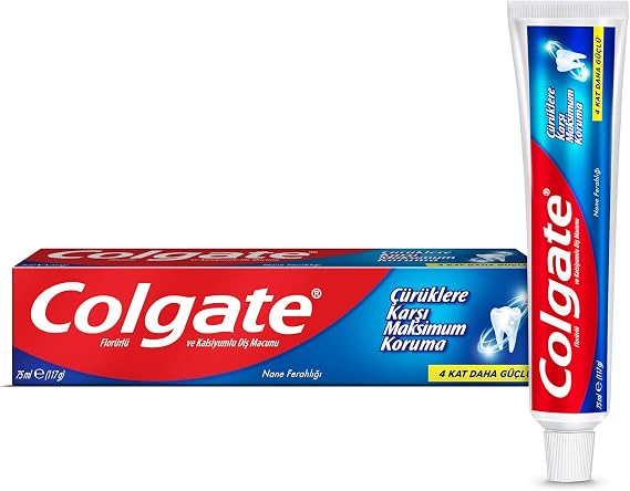 Colgate Çürüklere Karşı Maksimum Koruma Nane Ferahlığı Diş Macunu (1 x 75 mL)