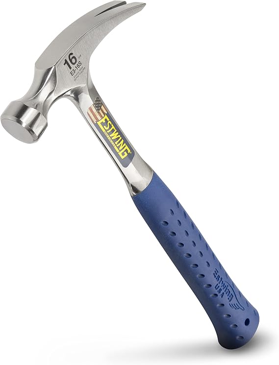 ESTWING pençeli çekiç, vinil saplı, düz, Ø 25 mm 450 g, düz ray