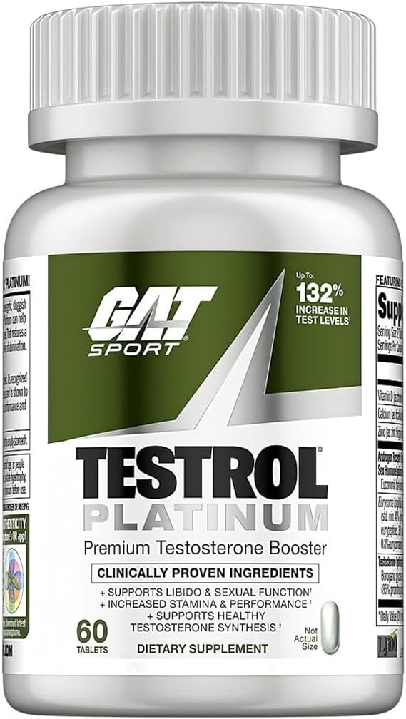 GAT SPORT TESTROL Platinum, 60 Tablets (30 Servings) | Men's Health Supplement, Supports Healthy Testosterone Synthesis & Healthy Hormone Balance*