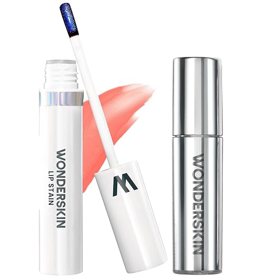 Wonderskin Lip Stain Peel Off Masque (Crush) with Lip Rehab Serum Oil