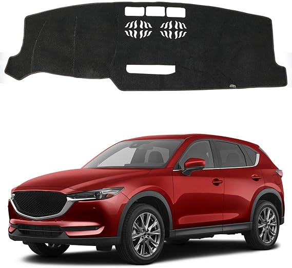 XUKEY Dashboard Cover Dash Board Mat Carpet for Mazda CX5 CX-5 2025 2024 2023 2022 2021 2020 2019 2018 2017 Car Accessories Sunshade Glare UV Rays Protector