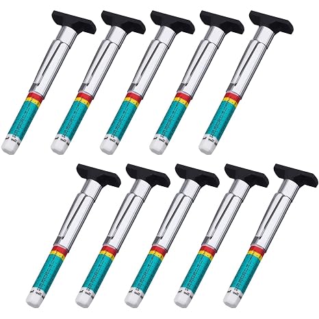 Pangda 10 Pack Tire Tread Depth Gauge, Smart Color, Tire Depth Tool