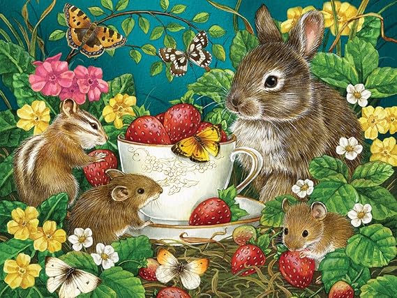 Cobble Hill 275 Piece Easy-Handling Puzzle - Berry Sweet - Sample Poster Included