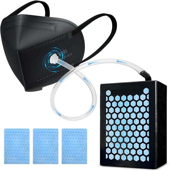 OFG Fresh Air System, Reusable Respirator Delivers Filtered air to Any mask, Ideal for dust Work, Painting, Welding, Food Service, and Manufacturing