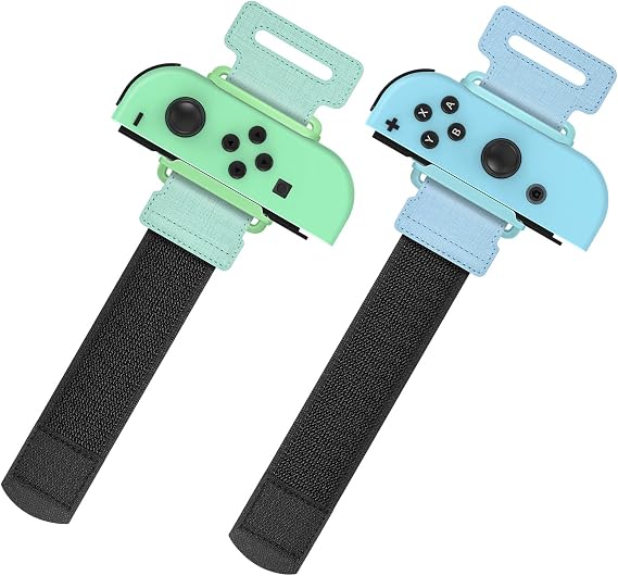 YUANHOT Wrist Bands for Switch Joy-Con,2 Pack Adjustable for Just Dance