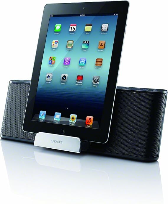Sony RDPT50IPN Lightning iPad/iPhone/iPod Portable Speaker Dock,Black