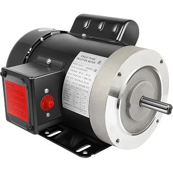 1/2HP Electric Motor 1725RPM General Purpose Single Phase Motor 115/230V 5/8" Shaft Diameter CW/CCW TEFC