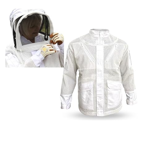 Beekeeping Jacket (XS) + Beekeeping Fencing Veil w/Hat (S/M/L) (Bundle & Save)