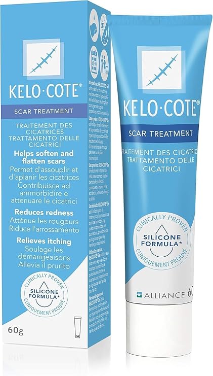 KELO-COTE Scar Care Gel, C-section Post Surgery Wound Care Supplies, 2.1 oz 60 g