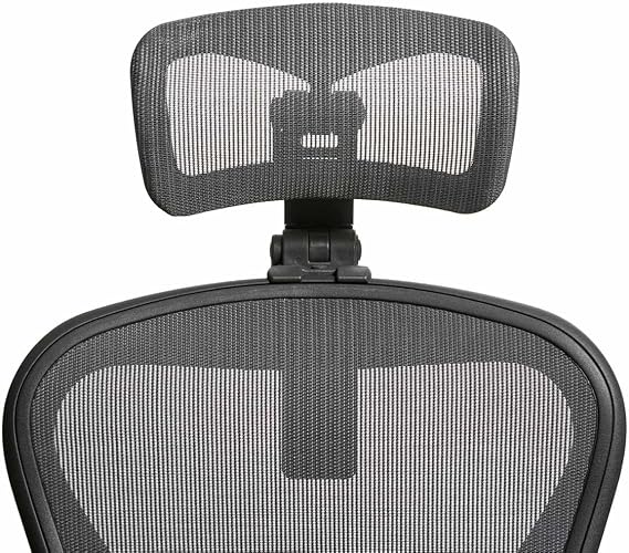 We designed the original headrest for the Herman Miller Aaron Chair Graphite, HW