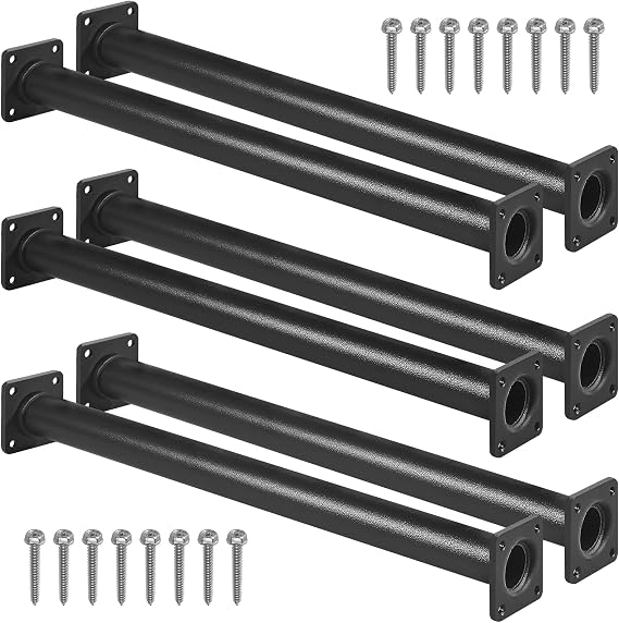 6 Pcs Black Outdoor Monkey Bars Ladder Rungs Playground Accessories