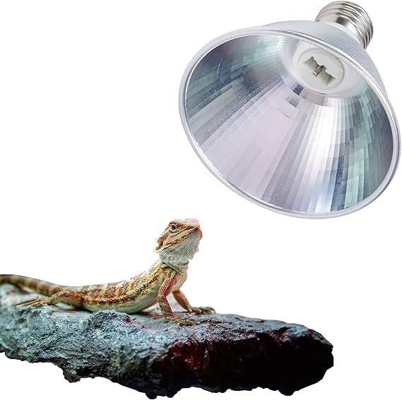 Reptile Habitat Lighting, Terrarium Heat Lamp Halogen Mini Dome, 4 Inches