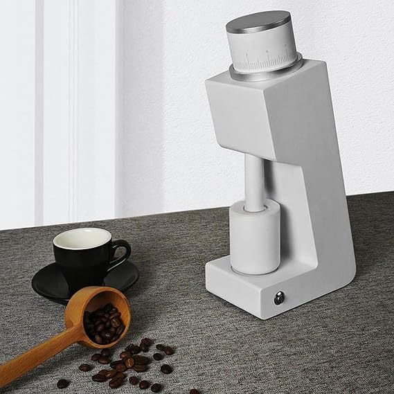 Electric Conical Burr Coffee Grinder, Single Dose Bean Grinder with Brush & Blower for Home Use, Espresso, Pour Over, Drip, French Press, Stepless Speed Regulation