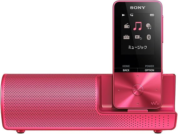 Sony NW-S315K Walkman S Series, 16GB NW-S315K MP3 Player, Bluetooth Compatible, Up to 52 Hours of Continuous Playback, Earphone/Speaker Included, 2017 Model, Vivid Pink, NW-S315K P