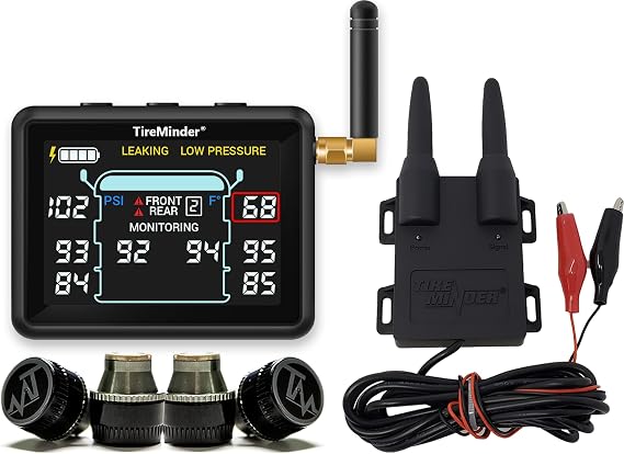 TireMinder i10 RV TPMS with 4 Transmitters, Black