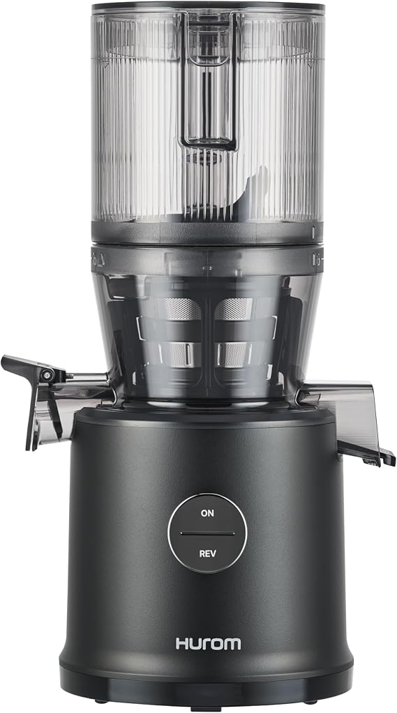 Hurom H80 Cold Press Juicer Machine Dishwasher-Safe Parts, Self-Feeding Hopper, Slow Masticating Juicer for Whole Fruits & Vegetables, Quiet 50 RPM,