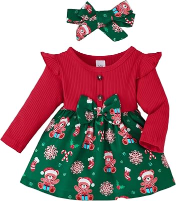 Baby Girl Clothes Infant Dresses Newborn Fall Winter Outfits Plaid Dress Cute Birthday Princess Dresses for Girls
