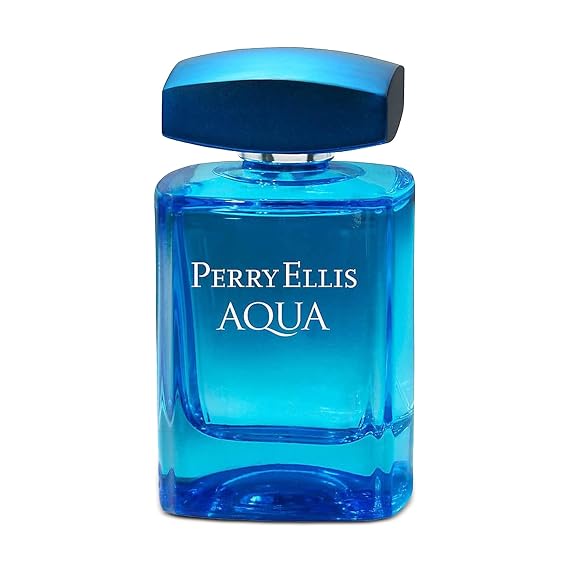 Perry Ellis Aqua Eau De Toilette Spray for Men - Mens Cologne, Long Lasting Perfume, EDT, Fragrance with Notes of Bergamot, Wood Notes & Musk - 3.4 fl oz (100 mL)