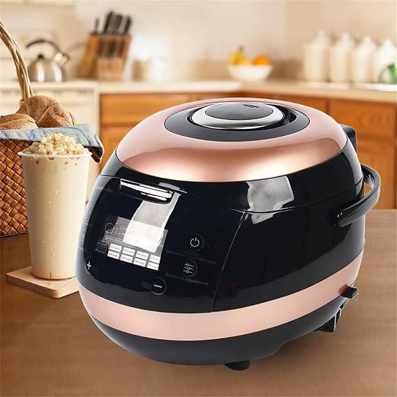 5L Commercial Fully Automatic Pearl Pot Pearl Tapioca Cooker Pearl Maker with Non-Stick Anti-Scalding Touchscreen for Boba Bubble Milk Tea (110V)