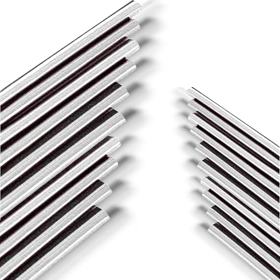 1 Pack 20 Pcs Car Air Conditioner Air Outlet Decorative Strips, Universal for Car Vent Accessories,Suitable for Most Cars, Trucks, Suvs (Silvery)