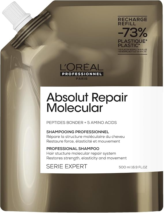 L'Oréal Professionnel Paris Serie Expert Absolut Repair Molecular Tüm Yıpranmış Saçlar İçin Arındırıcı Refill Şampuan 500ml