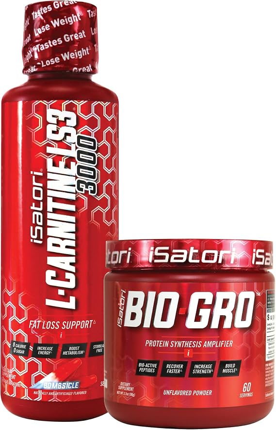iSatori Bio-Gro Protein Syntheis Amplifier L-Carnitine LS3 3000 Bombsicle Flavor