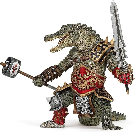 Papo Green Mutant Crocodile Figurine, Fantasy Collection, Kids Toy Ages 3+ | An adventure for imaginary journeys | about 15 cm long | hand-painted | a great gift idea for curious little explorers