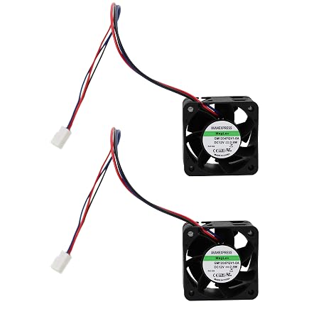 TwinkleBay 40x28mm Cooling Fan, Replacement for 4028 Maglev Cooling Fan, 40x40x28mm with 3 Pins 3 Wires Connector DC 12V (2 Pack)