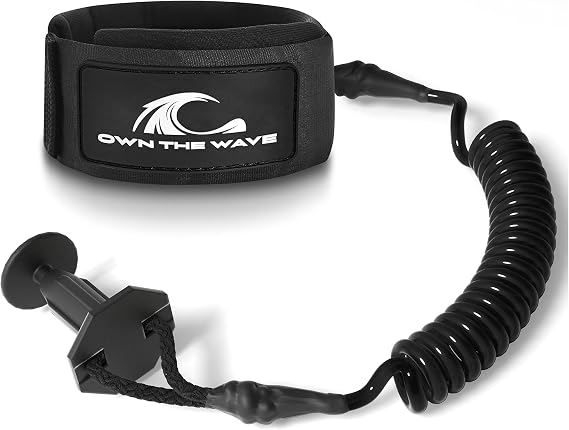 Bodyboard Leash Premium Coil 4ft Coiled Wrist Boogie Board Leashes with Plug