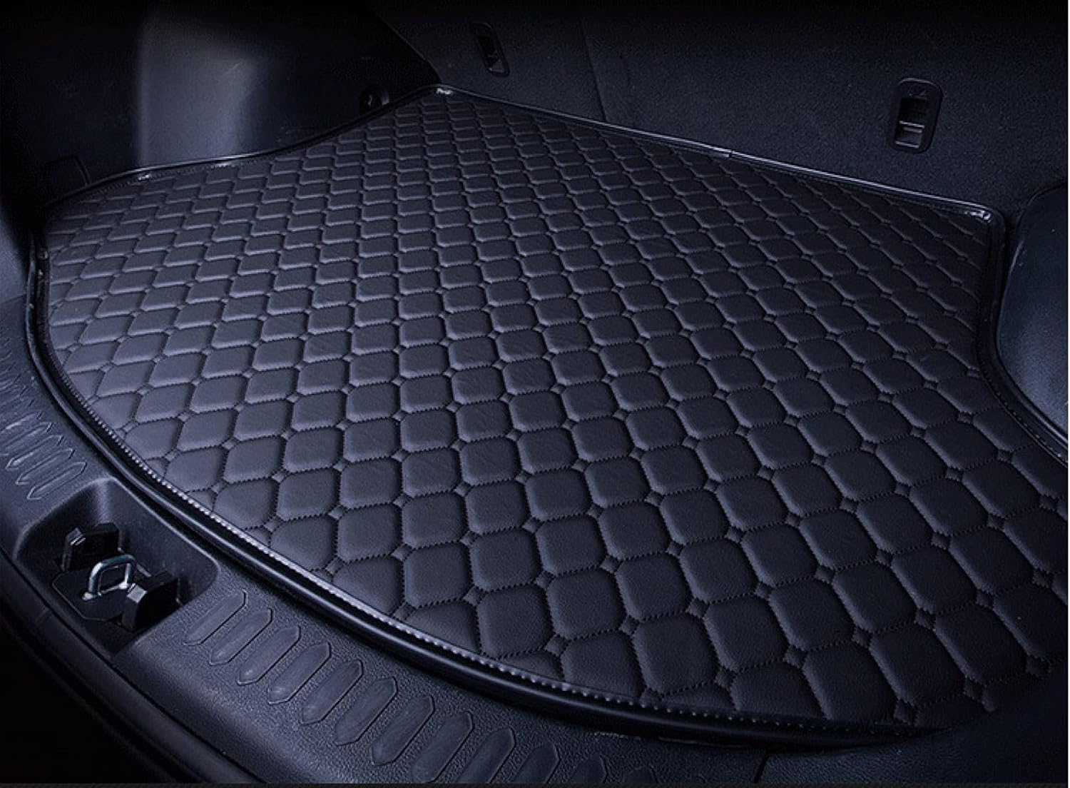 Car Leather Boot Liner Mats for Jaguar F-TYPE Coupe 2013-2022 2023 2024 2025, Anti-Slip Waterproof Auto Rear Trunk Carpet Protector Pad Trunk Accessories