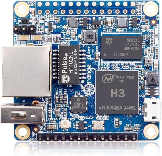 Orange Pi Zero LTS AllWinner H3 512MB Quad-Core, Open-Source Single Board Computer, Run Android, Ubuntu, Debian Image