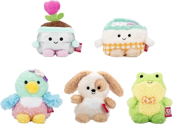 BumBumz 4.5-inch SpringBumz Series II Plush 5-Pack - Collectible Stuffed Toys - from The Makers of Original Squishmallows