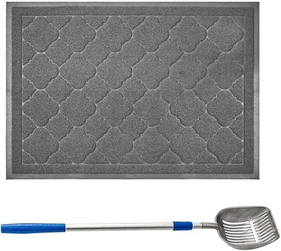 WePet Retractable Litter Shovel & Premium Litter Mat Set