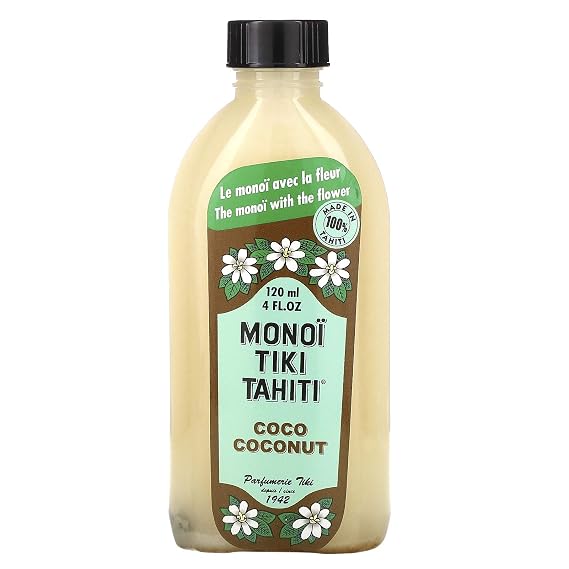 Coconut Oil Naturel Monoi Tiare Cosmetics 4 oz Oil