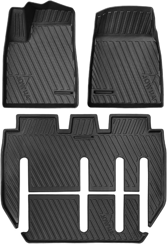 JOWUA All-Weather Floor Liners Compatible with New Tesla Model X Plaid 2021+ (7 Seaters)